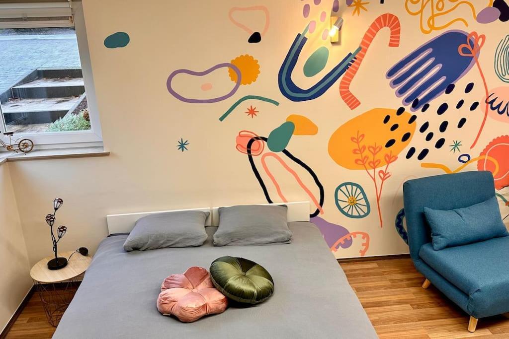 La Fresque D'Heloise - Appartement 1 Chambre 2 Lits Doubles Péruwelz 외부 사진